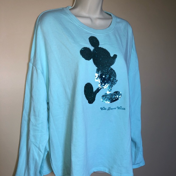Walt Disney World Sequin sweatshirt size Large - Picture 2 of 5